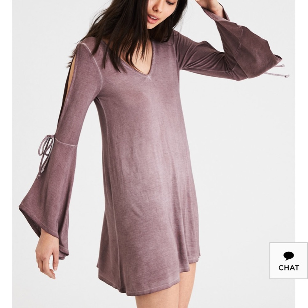 xl pink flowy american eagle dress